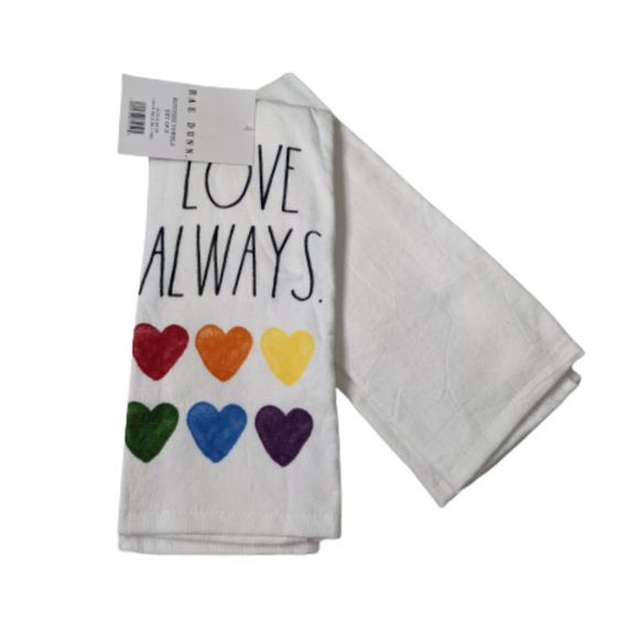 Rae Dunn Love Always Kitchen Towels - Picture 1 of 6